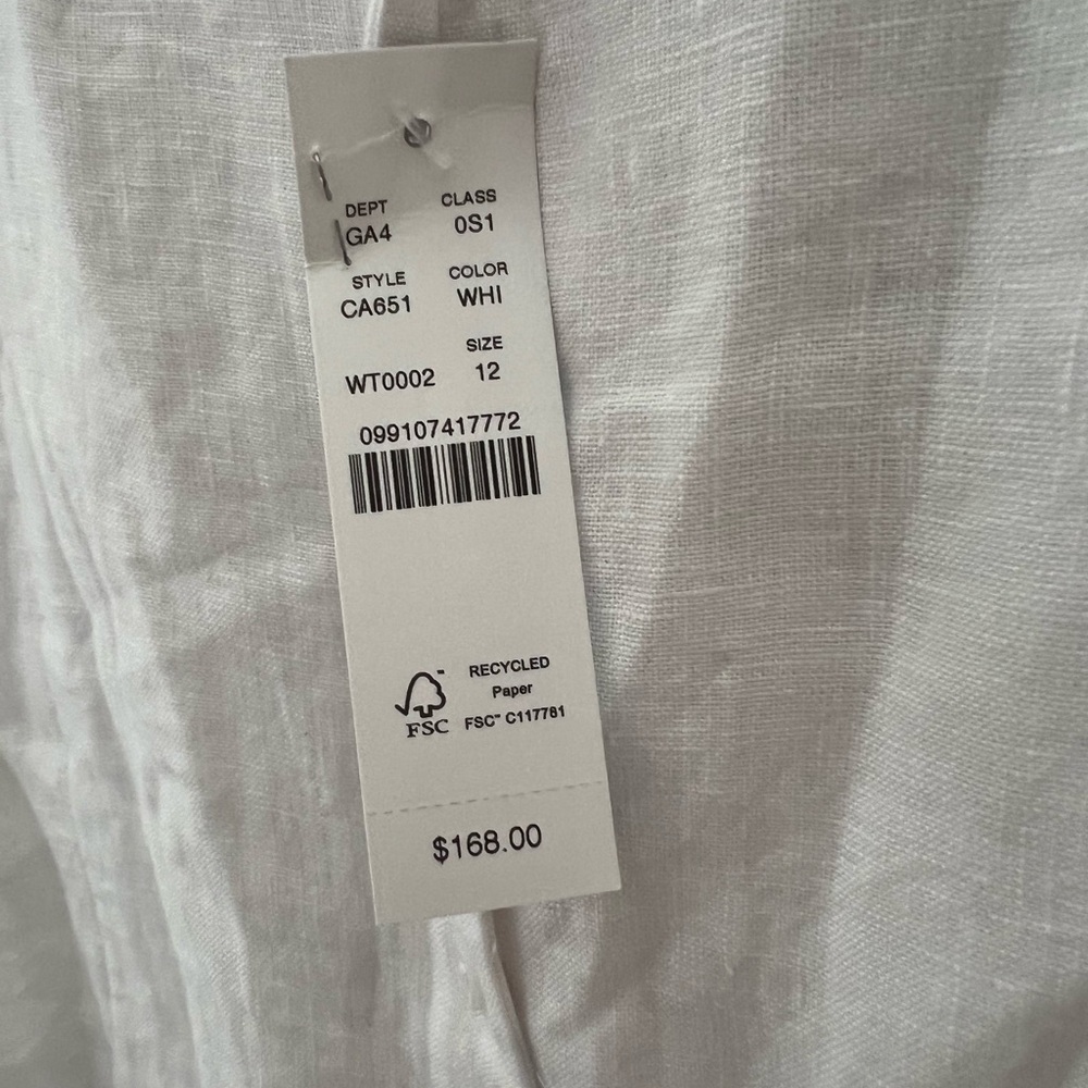 J. Crew White Mini Dress with Pink Floral Embroidery - Picture 10 of 12